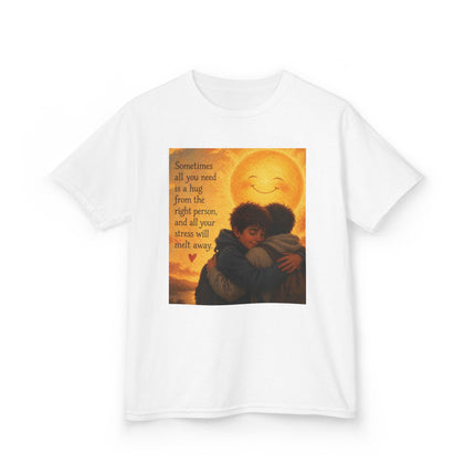 Kids Hug Tee — "Sometimes all you need is a hug" Heartwarming Children's T‑Shirt