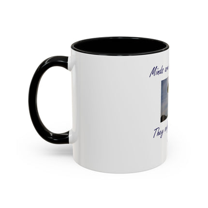 Parachute Minds Coffee Mug — "Minds are like parachutes. They only function when open."