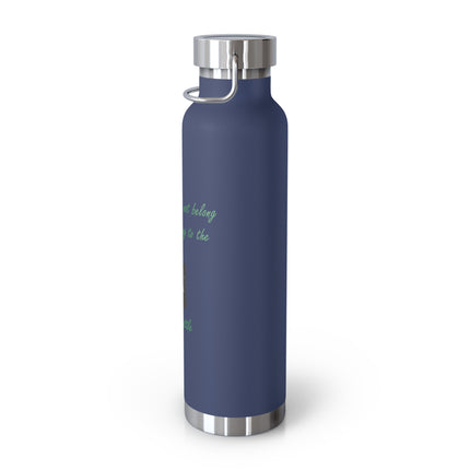 Copper Insulated Bottle – Chief Seattle Earth Quote – 22oz
