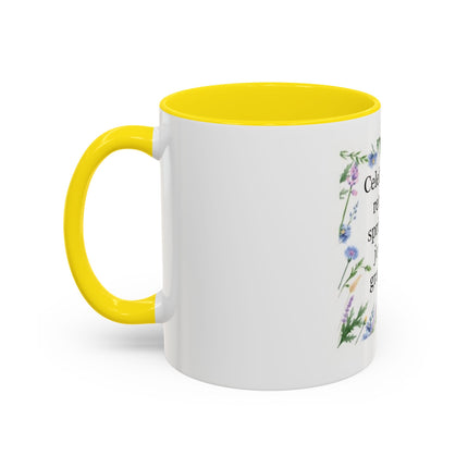 Spring Gratitude Coffee Mug — "Celebrate the return of spring with joy and gratitude"