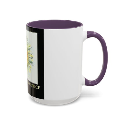 Summer Solstice Mug – 15oz Accent Ceramic Cup with Sunshine Art