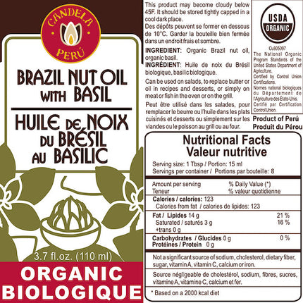 Organic Brazil Nut Oil - 8.5 oz-1
