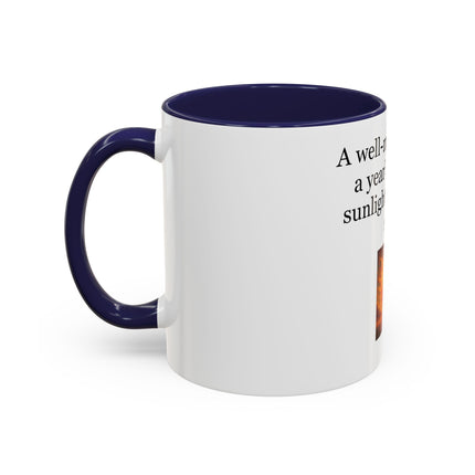 Cider Lover Accent Coffee Mug – "A well-made cider is a year’s worth of sunlight in a single sip" (11/15 oz)