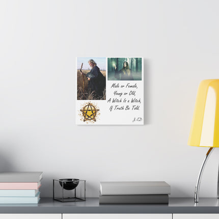 Witch Is a Witch Matte Canvas Wall Art – Inspirational Pagan Quote