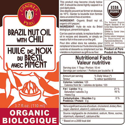 Organic Brazil Nut Oil - 8.5 oz-2