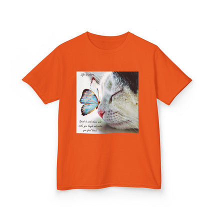 Butterfly Cat Kids Tee – Cute Graphic Shirt for Nature & Joy