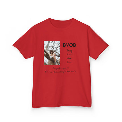 Kids BYOB Tee – “Bring Your Own Book” – Heavy Cotton T-Shirt