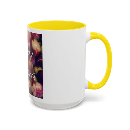Ostara Coffee Mug – "Happy Ostara" Accent Easter Spring Floral Mug (11/15oz)