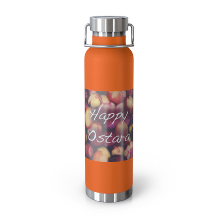Happy Ostara Copper Bottle — 22oz Vacuum Water Bottle Celebrating Spring Equinox