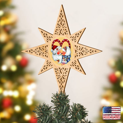 Merry Kissmas Tree Topper by Jamie Mills-Price - Christmas Decor - 89471-JM-0