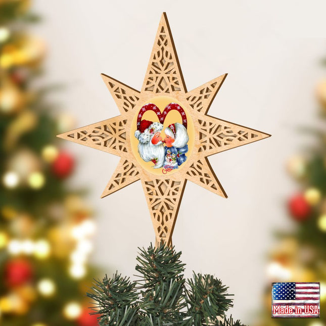 Merry Kissmas Tree Topper by Jamie Mills-Price - Christmas Decor - 89471-JM-0