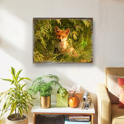 Fox Art Wooden Wall Art by Nature Wonders - Nature Wildlife Decor  - 95294B-2