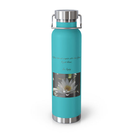 Zen Serenity Copper Bottle – 22oz Lotus Design for Mindful Living