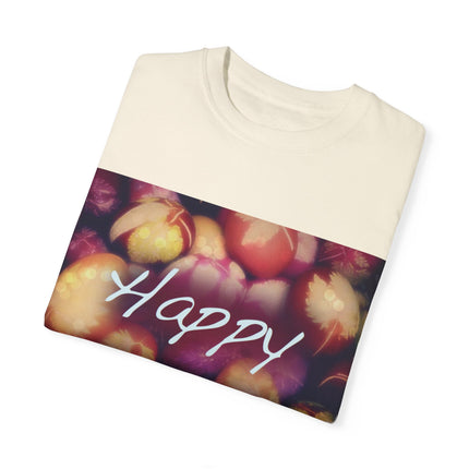 Ostara Celebration Tee – Unisex Garment-Dyed Shirt with Egg Motif
