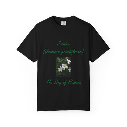Jasmine Flower Unisex Garment-Dyed T-Shirt - The King of Flowers Design
