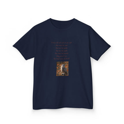 Kids Graphic Tee — Whimsical Poem & Owl Art