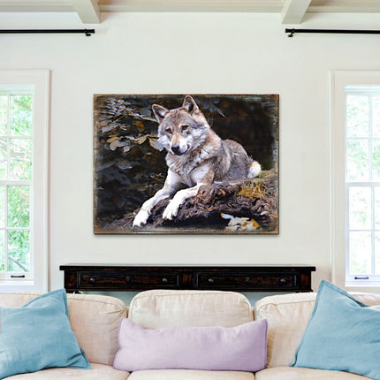 Wolf Art Wooden Wall Art by Nature Wonders - Nature Wildlife Decor  - 95287B-0