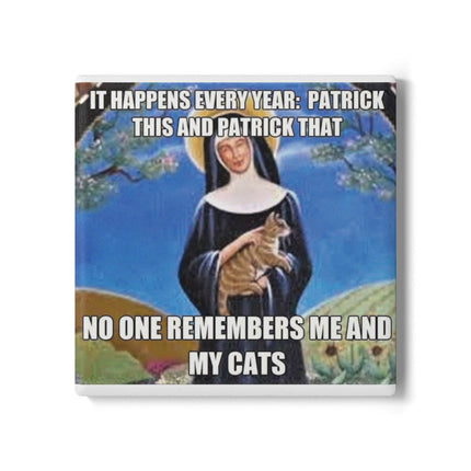 Funny Ceramic Coaster – “Patrick This and Patrick That” Cat Lover Gift