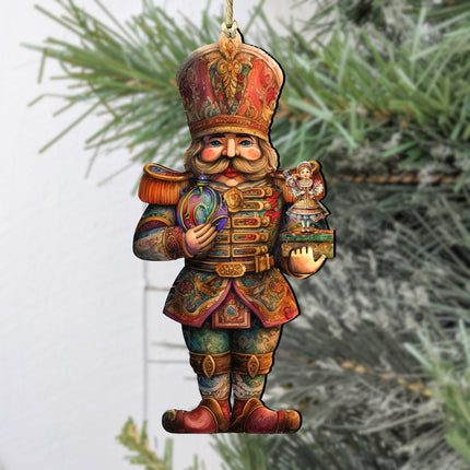 Nutcracker with Clara Wooden Ornaments by G. Debrekht Christmas Decor - 8611059-4