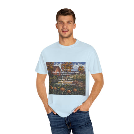 Samhain Tee – Unisex Garment-Dyed Shirt with Pumpkin Spice Wit