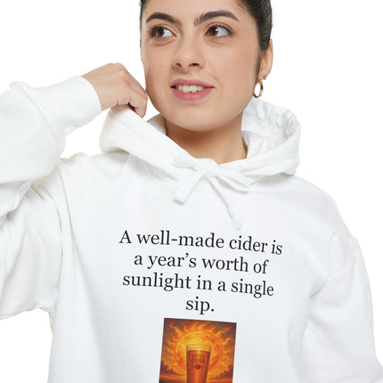 Cider Sunshine Hoodie — “A well-made cider is a year’s worth of sunlight in a single sip.”