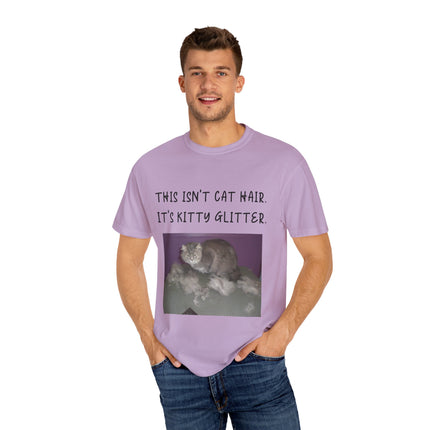 Kitty Glitter T-Shirt – Unisex Cat Lover Tee with Playful Quote