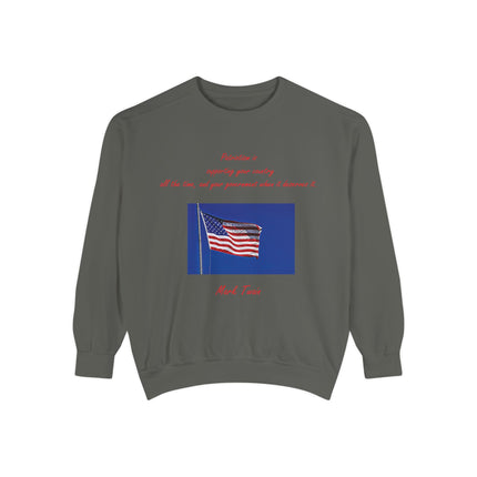 Patriotic Quote Sweatshirt for American Pride