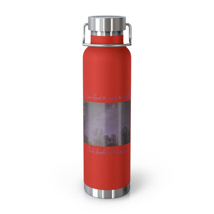 Starry Night Insulated Water Bottle - 22oz, Inspirational Quote