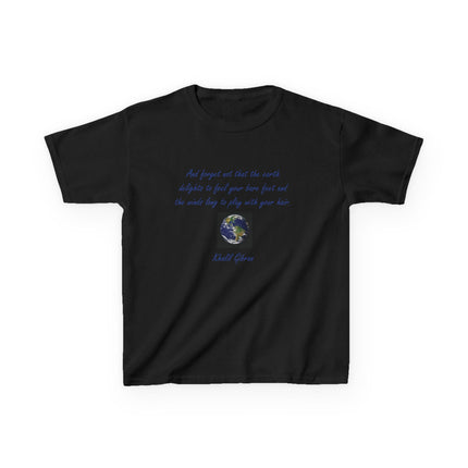Eco Kids Tee with Khalil Gibran Quote | Earth Day Style