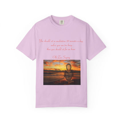 Serene Meditation Quote T-Shirt for Mindfulness Enthusiasts