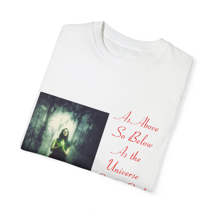 Mystic Quote T-Shirt – “As Above So Below” Graphic Tee (Unisex)