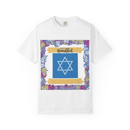 Hanukkah Unisex Garment-Dyed T-Shirt - Celebrate the Festival of Lights