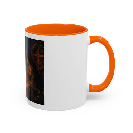 Brigid’s Fire Accent Coffee Mug — Pagan Imbolc Celebration Tea Cup (11/15oz)