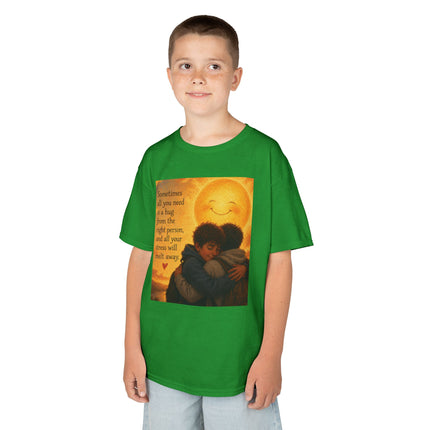 Kids Hug Tee — "Sometimes all you need is a hug" Heartwarming Children's T‑Shirt