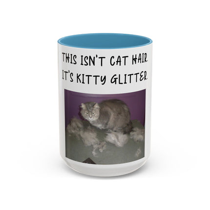 Kitty Glitter Mug – 15oz Accent Ceramic Cup for Cat Lovers