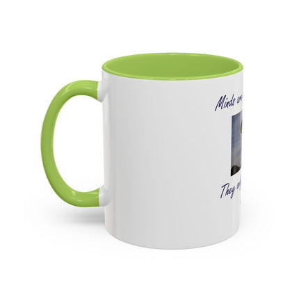 Parachute Minds Coffee Mug — "Minds are like parachutes. They only function when open."