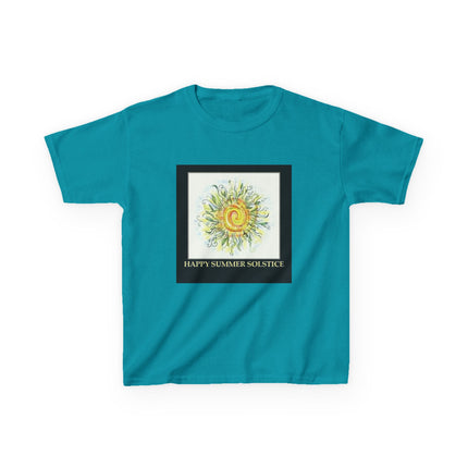 Kids Summer Solstice Tee - Happy Sun Design for Celebrations