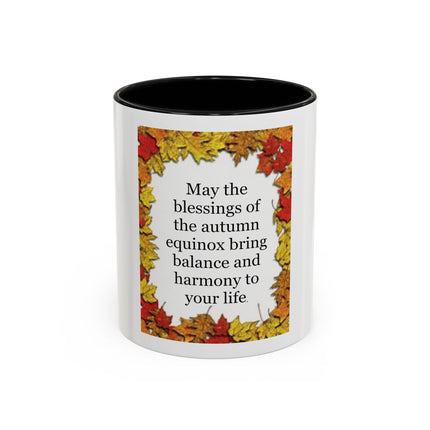 Autumn Equinox Coffee Mug – "May the blessings of the autumn equinox bring balance and harmony to your life"
