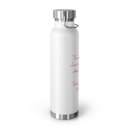 22oz Insulated Bottle – “Sex and Religion” Quote – Copper Vacuum
