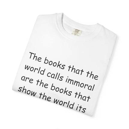 Oscar Wilde Quote Unisex Garment-Dyed T-shirt - Literary Inspiration Tee