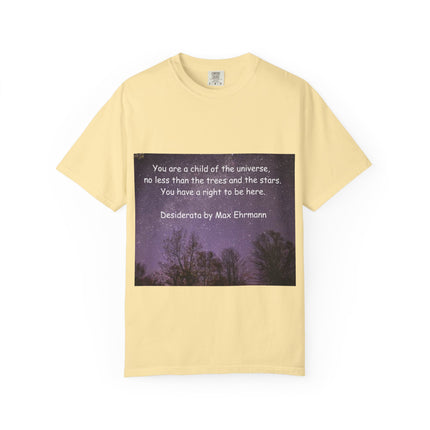 Unisex Inspirational T-Shirt - "You Are a Child of the Universe" Design