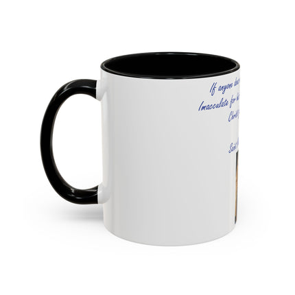 Saint Kolbe Quote Mug – 11oz Accent Ceramic Cup for Marian Devotion