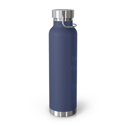 Live Simply Bottle – 22oz Copper Insulated Flask for Gentle Impact