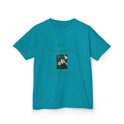 Jasmine Kids Tee – King of Flowers, Heavy Cotton