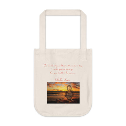 Mindfulness Quote Tote – Organic Canvas Bag for Yoga Lovers