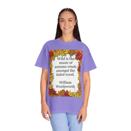 Wordsworth Autumn Quote T-Shirt