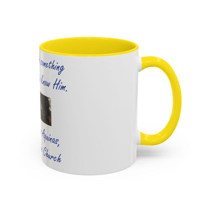Inspirational Faith Mug – Aquinas Quote – Accent Coffee Cup