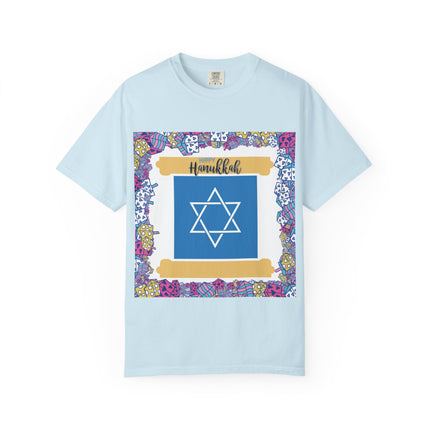 Hanukkah Unisex Garment-Dyed T-Shirt - Celebrate the Festival of Lights