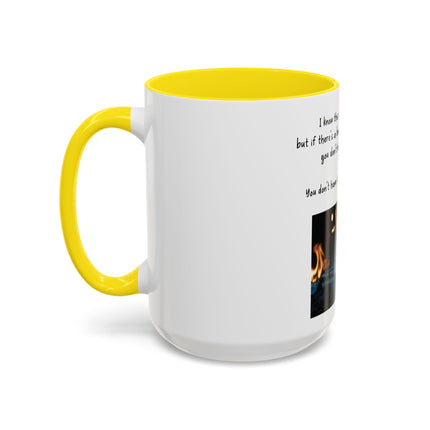 Book Lover Coffee Mug — "You Don’t Have to Burn Down the Library" Accent Mug