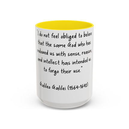 Galileo Quote Mug – 15oz Ceramic Accent Cup for Science Enthusiasts